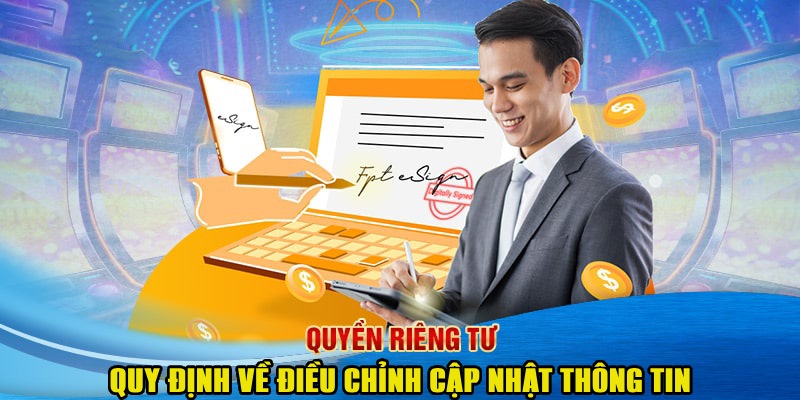 Quy định trong việc điều chỉnh cập nhật dữ liệu